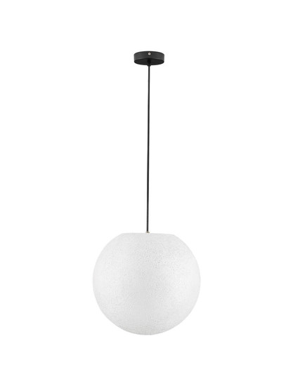 Nova Luce Außen-Pendelleuchte Moon E27 IP65 salzwasserfest Weiß Ø40cm 9186713