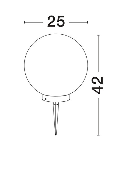 Nova Luce Bodeneinbauleuchte Moon E14 IP65 salzwasserfest Weiß Ø25cm 9186718
