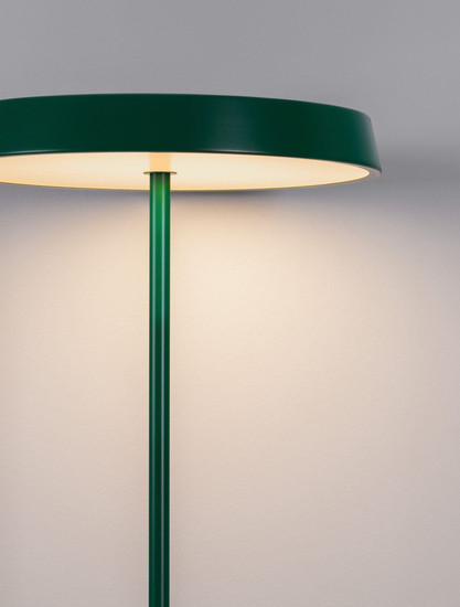 Nova Luce LED Stehleuchte Vetro 33W warmweiss 3000K Grün Aluminium 136cm 9223417
