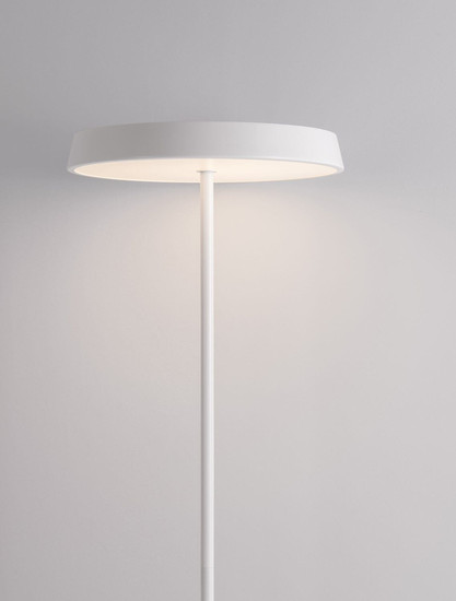 Nova Luce LED Stehleuchte Vetro 33W warmweiss 3000K Weiß Aluminium 136cm 9223418