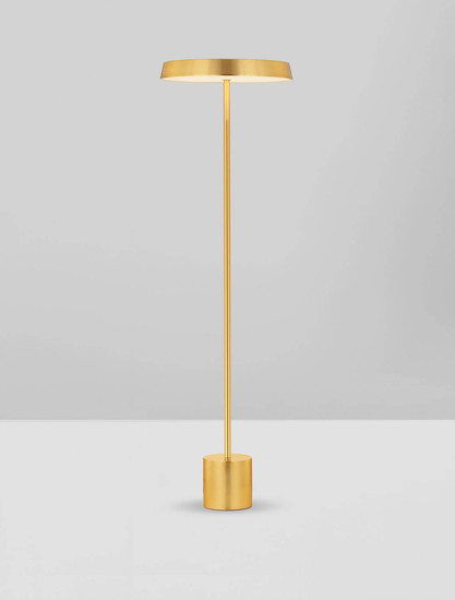 Nova Luce LED Stehleuchte Vetro 33W warmweiss 3000K Gold Aluminium 136cm 9223420