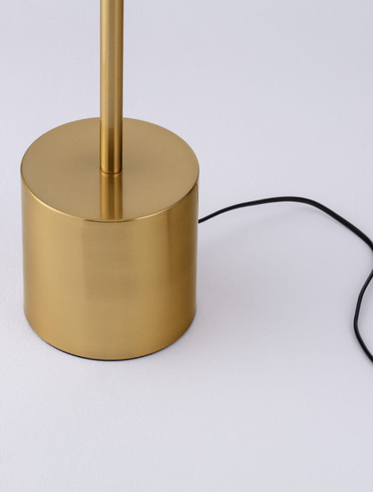Nova Luce LED Stehleuchte Vetro 33W warmweiss 3000K Gold Aluminium 136cm 9223420