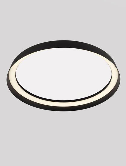 Nova Luce LED Deckenleuchte Ormi dimmbar 38W CCT warm-/neutralweiss 2700/3000/4000K Schwarz Aluminium Ø45cm 9345695
