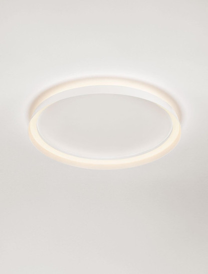 Nova Luce LED Deckenleuchte Ormi dimmbar 48W CCT warm-/neutralweiss 2700/3000/4000K Weiß Aluminium Ø60cm 9345698