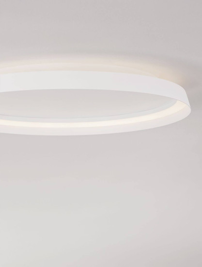 Nova Luce LED Deckenleuchte Ormi dimmbar 48W CCT warm-/neutralweiss 2700/3000/4000K Weiß Aluminium Ø60cm 9345698
