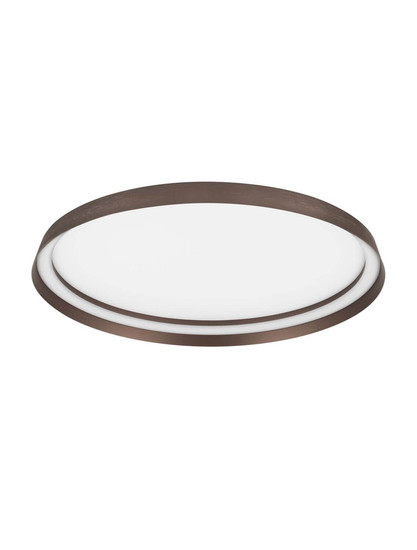 Nova Luce LED Deckenleuchte Ormi dimmbar 48W CCT warm-/neutralweiss 2700/3000/4000K Kaffeebraun Aluminium Ø60cm 9345700