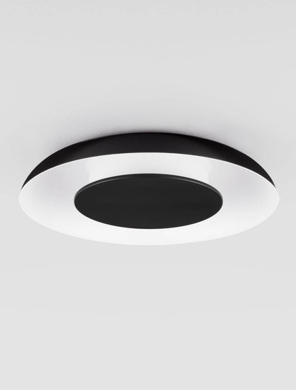 Nova Luce LED Deckenleuchte Epos dimmbar 24W CCT warm-/neutralweiss 2700/3000/4000K Schwarz Weiß Aluminium Ø40cm 9345703