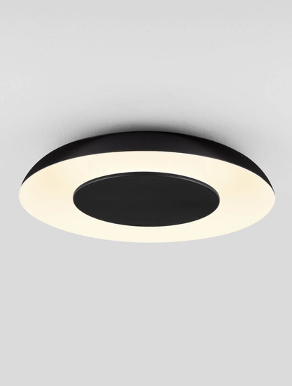 Nova Luce LED Deckenleuchte Epos dimmbar 24W CCT warm-/neutralweiss 2700/3000/4000K Schwarz Weiß Aluminium Ø40cm 9345703