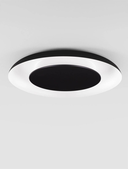 Nova Luce LED Deckenleuchte Epos dimmbar 38W CCT warm-/neutralweiss 2700/3000/4000K Schwarz Weiß Aluminium Ø60cm 9345705