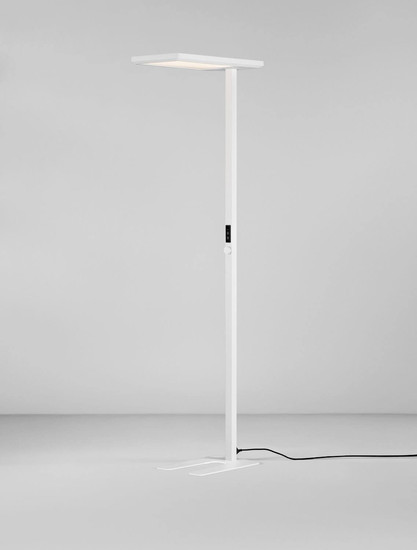 Nova Luce LED Stehleuchte Biolight dimmbar 77W neutralweiss 4000K Bewegungsmelder Weiß Aluminium 198cm 9416978