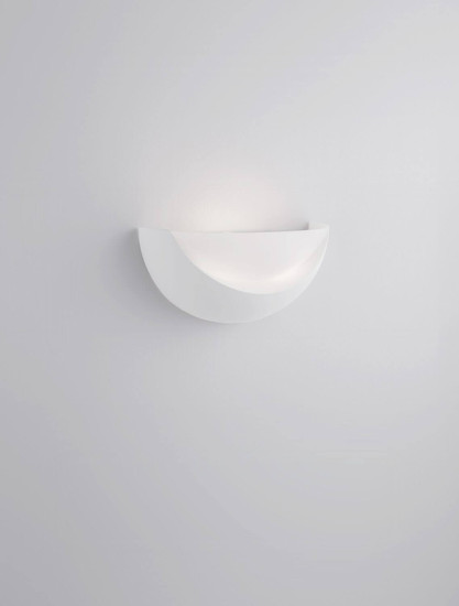 Nova Luce Wandleuchte Alas E14 Weiß Gips 34x17cm 9540231