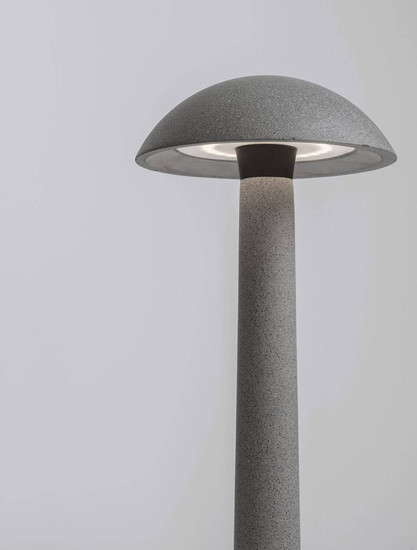 Nova Luce LED Sockelleuchte Tura 7W warmweiss 3000K IP65 salzwasserfest Schwarz Beton 55cm 9540238