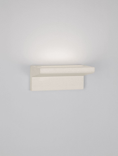Nova Luce LED Außen-Wandleuchte Lita 6W warmweiss 3000K IP65 salzwasserfest Weiß Beton 20x12cm 9540240