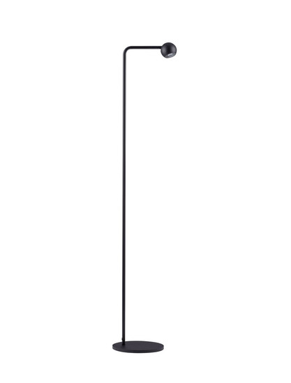 Nova Luce LED Stehleuchte Sfera 6W warmweiss 3000K Schwarz Stahl Aluminium 126cm 9540254