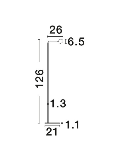 Nova Luce LED Stehleuchte Sfera 6W warmweiss 3000K Schwarz Stahl Aluminium 126cm 9540254