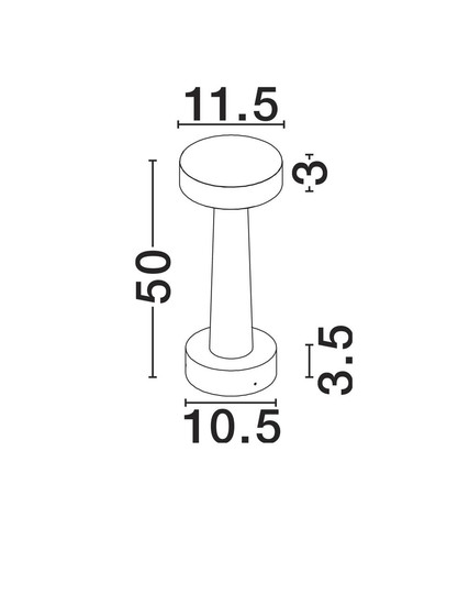 Nova Luce LED Wegeleuchte Cram 5W warmweiss 3000K IP65 salzwasserfest Weiß Beton 50cm 9540272