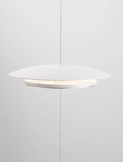 Nova Luce LED Stehleuchte Olos dimmbar 21W warmweiss 3000K Weiß Chrom Glas Aluminium 330cm 9580701