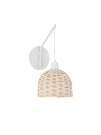 Nova Luce Wandleuchte Fado E27 Natur Rattan 40x20,5cm 9586531