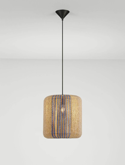 Nova Luce Pendelleuchte Abby E27 Mehrfarbig Stahl Seil Ø33x36,5cm 9586604