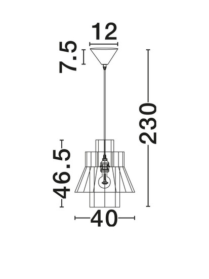 Nova Luce Pendelleuchte Mande E27 Natur Blau Schwarz Stahl Seil Ø40cm 9586608