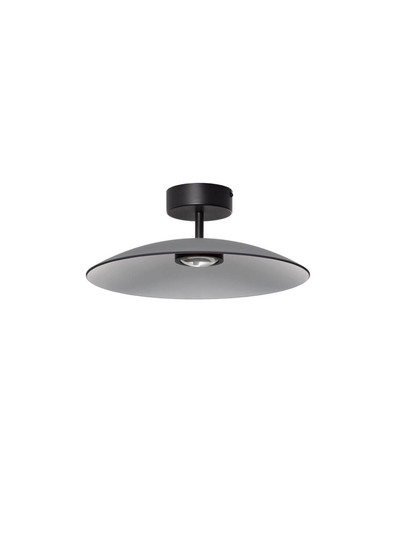 Nova Luce LED Deckenleuchte Polifemo 12W warmweiss 3000K Schwarz Rauchgrau Glas Metall Ø40cm 9620146