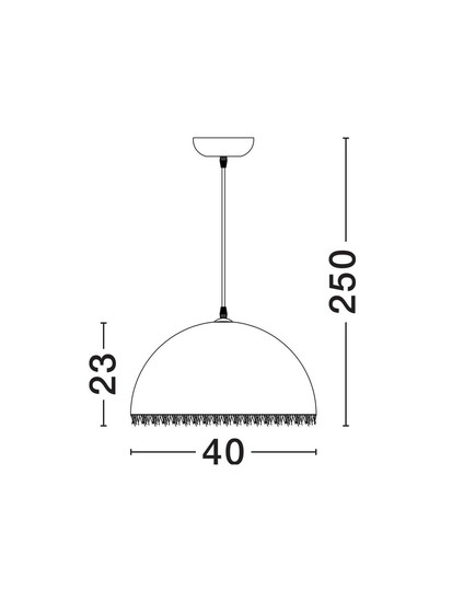 Nova Luce Pendelleuchte Lalu E27 Weiß Ø40cm 9620168
