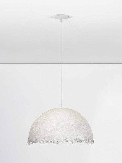Nova Luce Pendelleuchte Lalu E27 Weiß Ø60cm 9620169