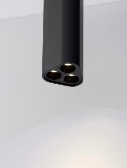 Nova Luce LED Deckenleuchte Etho 6W warmweiss 3000K Schwarz Aluminium 15x5cm 9695101