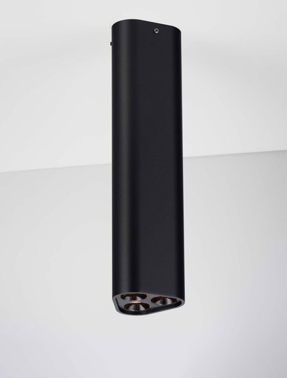 Nova Luce LED Deckenleuchte Etho 6W warmweiss 3000K Schwarz Aluminium 20x5cm 9695103