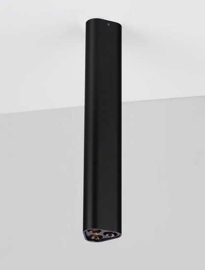 Nova Luce LED Deckenleuchte Etho 6W warmweiss 3000K Schwarz Aluminium 30x5cm 9695105
