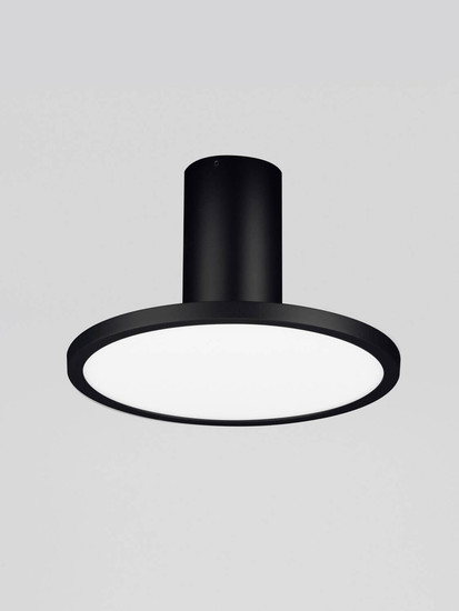 Nova Luce LED Deckenleuchte Ekei 14W warmweiss 3000K Schwarz Aluminium Ø20cm 9695109