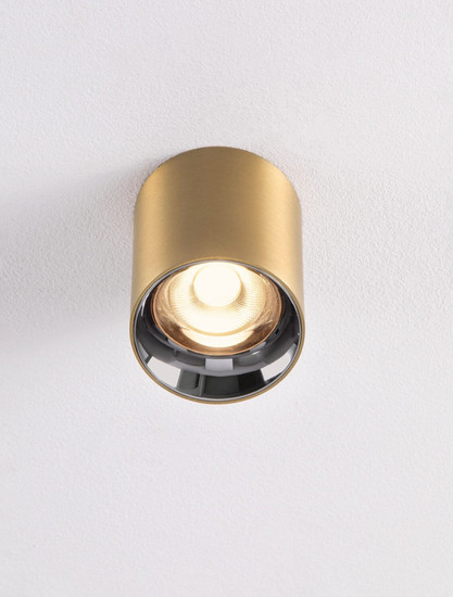 Nova Luce LED Deckenleuchte Aneto 10W warmweiss 3000K Gold Aluminium Ø7cm 9695152