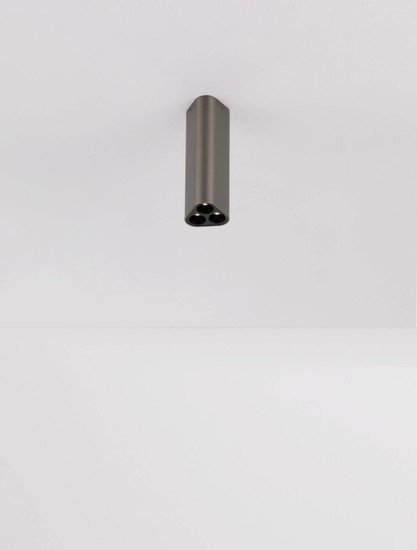 Nova Luce LED Deckenleuchte Etho 6W warmweiss 3000K Schwarz Nickel Aluminium 15x5cm 9695157