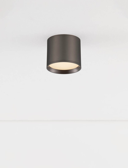 Nova Luce LED Deckenleuchte Ziare 10W warmweiss 3000K Schwarz Nickel Aluminium Ø10cm 9695167