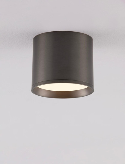 Nova Luce LED Deckenleuchte Ziare 10W warmweiss 3000K Schwarz Nickel Aluminium Ø10cm 9695167