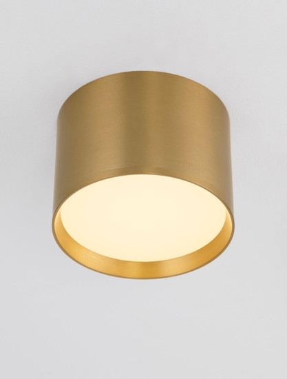 Nova Luce LED Deckenleuchte Ziare 17W warmweiss 3000K Gold Aluminium Ø12cm 9695168