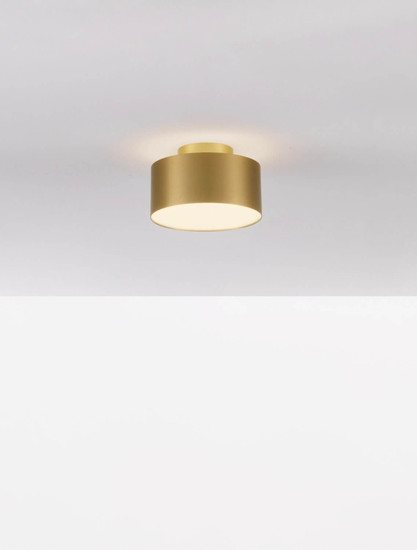 Nova Luce LED Deckenleuchte Ozen 24W warmweiss 3000K Gold Aluminium Ø14cm 9695172