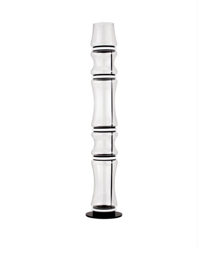 Nova Luce LED Stehleuchte Anapnoe dimmbar 46W warmweiss 3000K Schwarz Stahl Glas 157cm 9695283