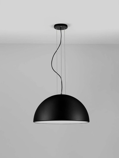Nova Luce Pendelleuchte Tholos 3-flammig 3xE27 Schwarz Weiß Metall Ø60cm 9695287