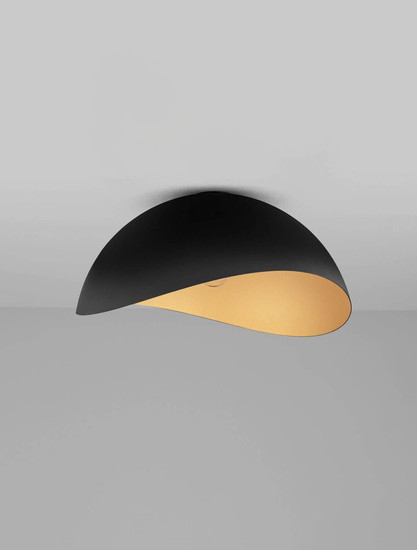Nova Luce Deckenleuchte Opsi E27 Schwarz Gold Metall Ø50cm 9695297