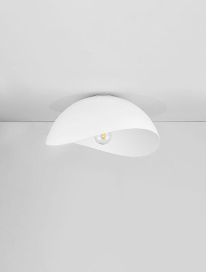 Nova Luce Deckenleuchte Opsi E27 Weiß Metall Ø40cm 9695303