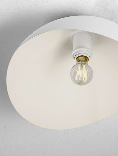 Nova Luce Deckenleuchte Opsi E27 Weiß Metall Ø40cm 9695303