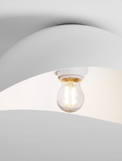 Nova Luce Deckenleuchte Opsi E27 Weiß Metall Ø30cm 9695306