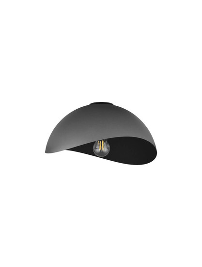 Nova Luce Deckenleuchte Opsi E27 Dunkelgrau Schwarz Metall Ø30cm 9695307