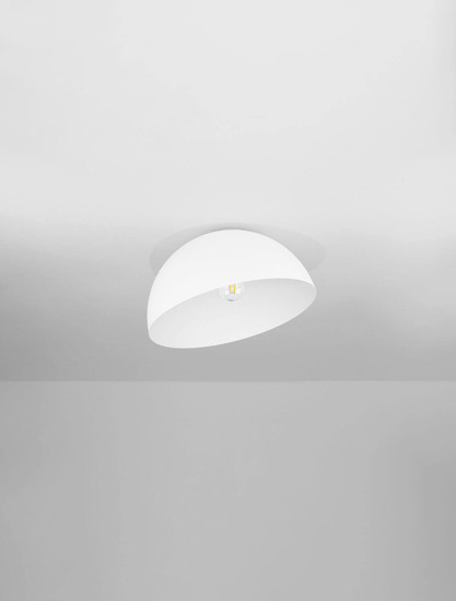 Nova Luce Deckenleuchte Onia E27 Weiß Metall Ø40cm 9695312