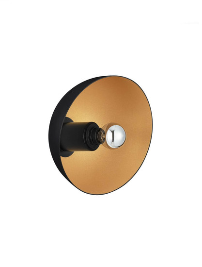 Nova Luce Wandleuchte Onia E14 Schwarz Gold Metall Ø20,5cm 9695317