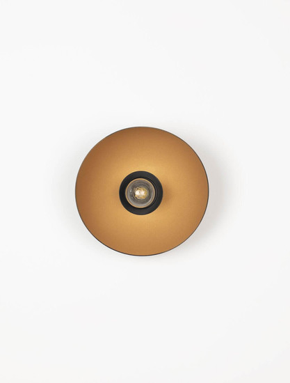 Nova Luce Wandleuchte Onia E14 Schwarz Gold Metall Ø20,5cm 9695317