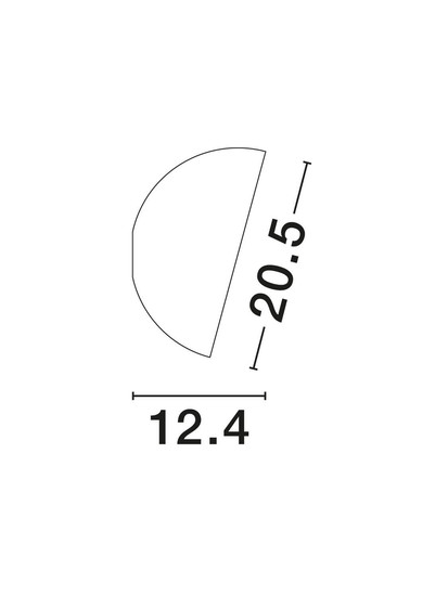 Nova Luce Wandleuchte Onia E14 Weiß Metall Ø20,5cm 9695318