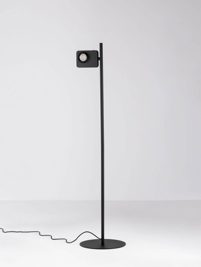 Nova Luce LED Stehleuchte Kedros schwenkbar dimmbar 9W warmweiss 3000K Schwarz Stahl Aluminium 131cm 9870034