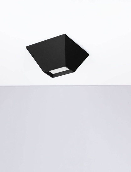 Nova Luce LED Deckenleuchte Utopia 9W warmweiss 3000K Schwarz Stahl Aluminium 15x15cm 9870040
